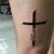 Cross Tattoo On Leg