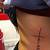 Cross Tattoo On Side