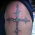 Cross With Barbed Wire Tattoo