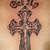 Cross With Dog Tags Tattoo