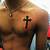Cross With Initials Tattoos