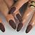 Elegant Cocoa Delight: Glamorous Chocolate Brown Nail Inspiration