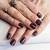 Embody Elegance: Dark Brown Nail Art for a Polished Appearance!