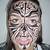 Face Tribal Tattoo