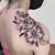 Floral Shoulder Tattoos