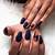 Glamorously Mysterious: Dark Nails for a Captivating Autumn Ensemble