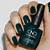 Glowing Greens: Illuminate your nails with radiant dark green shades for autumn