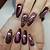 Gothic Glamour: Embrace the Darkness with Stunning Dark Burgundy Nail Ideas