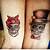 His And Hers Skull Tattoos