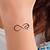 Infinity Heart Wrist Tattoo