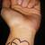 Infinity Love Tattoo On Wrist