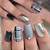 Magical Moonstone: Iridescent Dark Gray Nail Colors for a Mysterious Fall Look