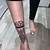 Mandala Ankle Tattoo