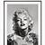 Marilyn Monroe With Tattoos Poster