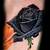 Mens Black Rose Tattoo