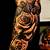 Mens Rose Tattoo Sleeve