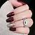 Mysterious Allure: Dark Burgundy Nail Inspiration for a Captivating Manicure