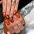 Nail Art Wonderland: Conjure Magic with Beautiful Burnt Orange Nails
