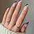Nature's Beauty: Brown French Tip Nails Almond Inspired by Earthy Tones