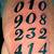 Number Tattoo Designs