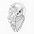 Owl Outline Tattoo Designs