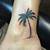Palm Tree Ankle Tattoo