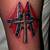 Rebel Flag Cross Tattoos