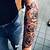 Rose Half Sleeve Tattoos