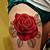 Rose Tattoo With Leaves