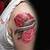 Rose Tattoo With Ribbon