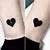 Small Black Heart Tattoos