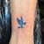 Small Blue Bird Tattoo