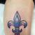 Small Fleur De Lis Tattoo