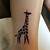 Small Giraffe Tattoo