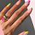 Sparkling Celebration: Gold Birthday Nails That Bring the Party to Your Fingertips