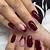 Spellbinding Beauty: Dark Burgundy Nail Ideas for a Mesmerizing Look