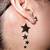 Star Tattoo On Neck Design