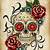 Sugar Skull And Rose Tattoo