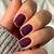 Sultry Diva: Radiate Glamour with Dark Plum Nails