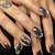 Trendy Fall Manicure: Striking Cat Eye Nail Art Inspiration