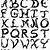 Tribal Alphabet Letters Tattoo