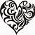 Tribal Heart Tattoo Design