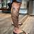 Tribal Tattoo On Leg