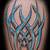 Tribal With Color Tattoo