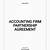 accounting firm partnership agreement template