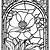 adult coloring pages stained glass