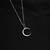 aesthetic moon necklace