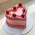 aesthetic pink heart cake