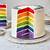 aesthetic rainbow cake