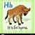 animal alphabet h is for hyena